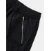 Men Solid Cargo Multi Pocket Utility Zipper Designed Ankle Length Skin Friendly Pants