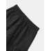 Mens Solid Color Multi Pocket Utility Street Drawstring Cargo Pants