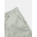 Men Solid Color Utility Multi Pocket Buttons Ankle Length Casual Pants